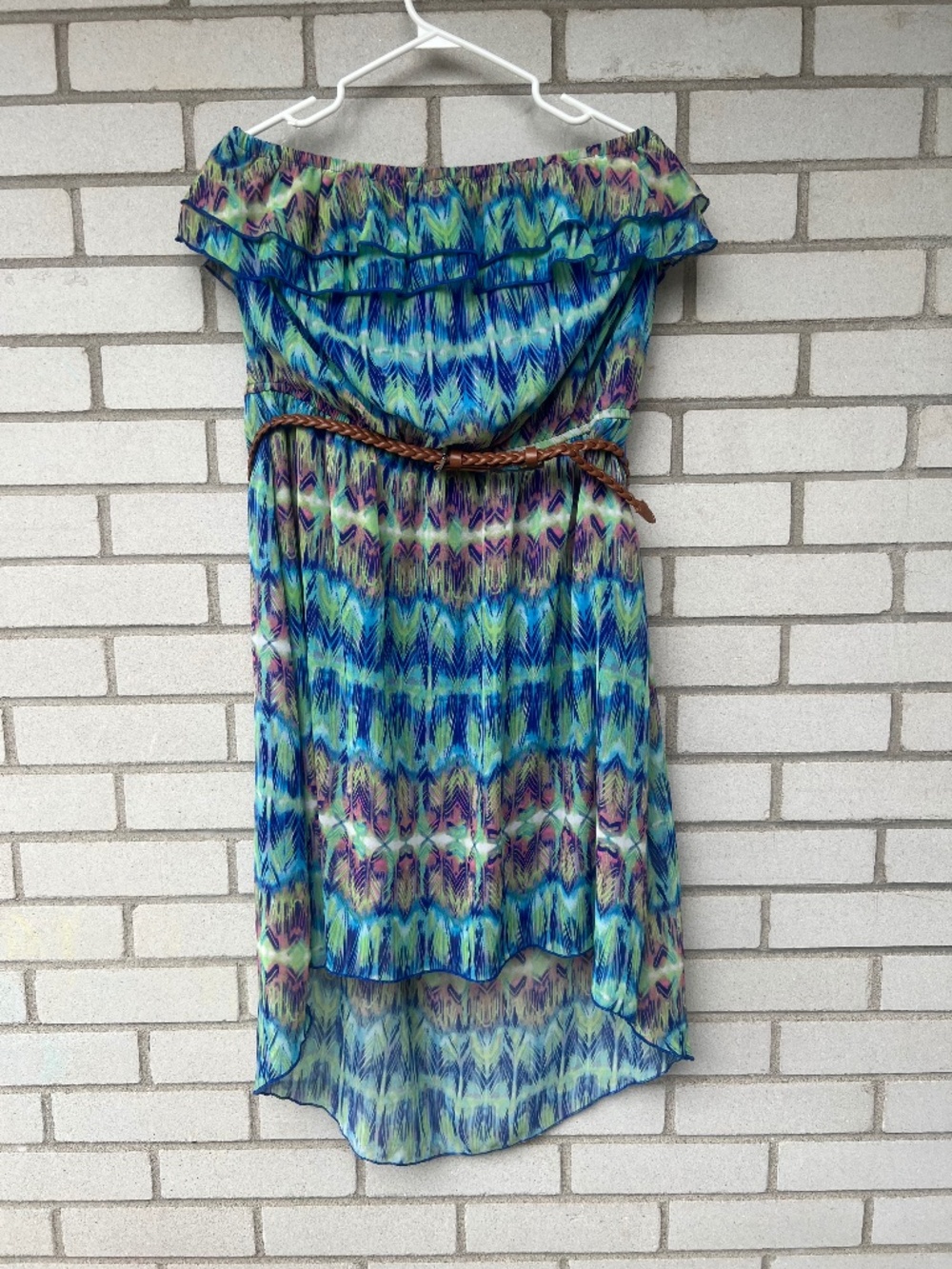 Boho Strapless Dress Size XL Maurices
